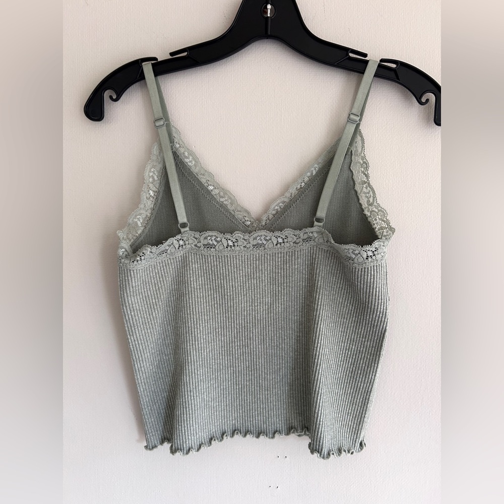 GYPSY & JADE Babydoll Lace Trim Cami Ruffle Hem Tank Y2K Coquette Fairy | S / M - Picture 10 of 10
